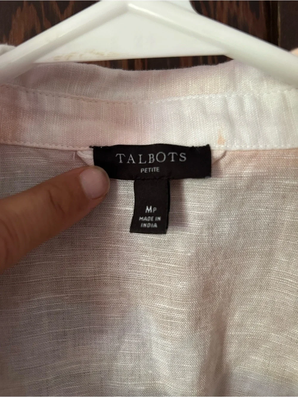 Talbots Tropical Tie-Front Button-Up Shirt